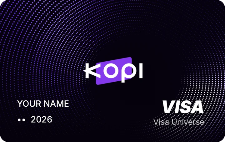 Tarjeta Kopi Visa